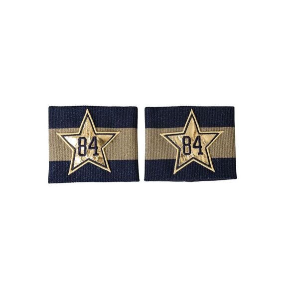 Dolce & Gabbana Black Gold Logo Star 84 Viscose Men's Wristband